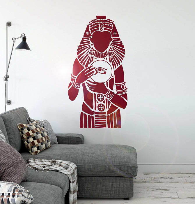 Large Vinyl Wall Decal Pharaoh Ancient Egypt Egyptian Stickers Mural (458ig) Black