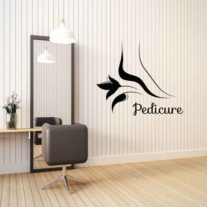 Vinyl Wall Decal Beauty Studio Pedicure Salon Fashion Healthy Stickers Mural (g8338)