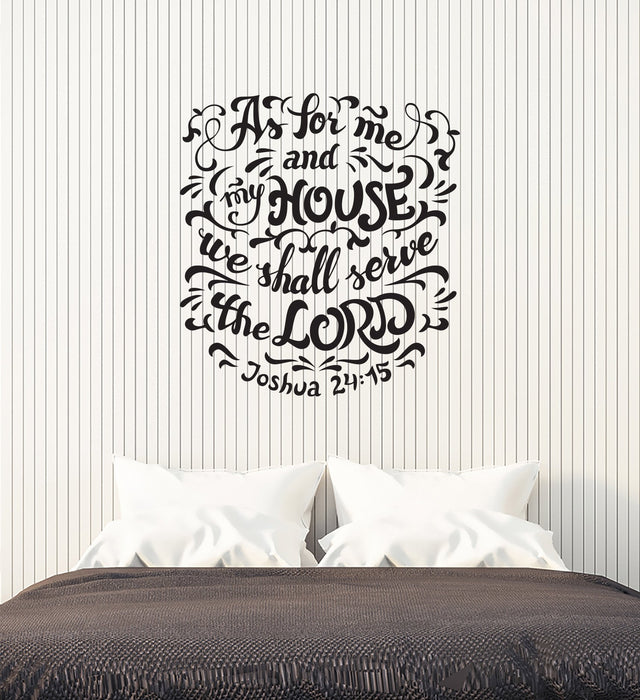 Vinyl Wall Decal Bible Verse Religion Prayer Room Interior Art Stickers Mural (ig5765)