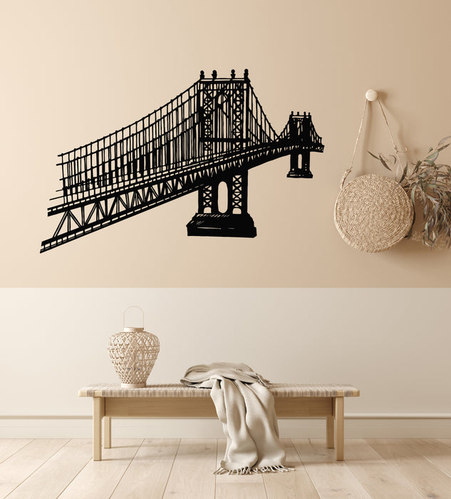 Vinyl Wall Decal Golden Gate Bridge USA Urban Interior Stickers Mural (g6007)