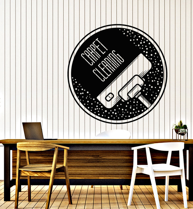 Vinyl Wall Decal Carpet Cleaning Company Vacuum Cleaner Stickers Mural (g6843)
