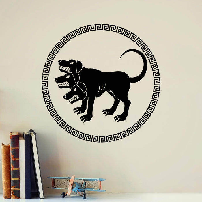 Cerberus Vinyl Wall Decal Three-headed Dog Ancient Greek Myths Greece Decor Stickers Mural (ig6497)