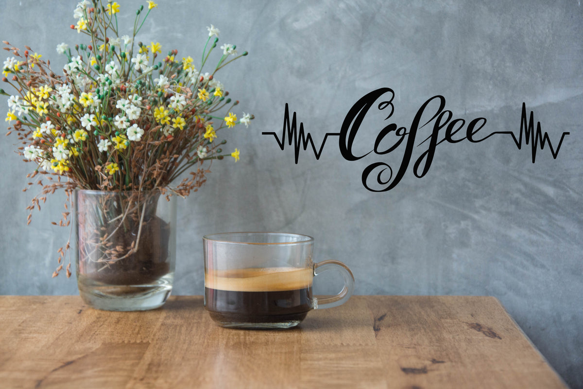 Vinyl Wall Decal Lettering Coffee Shop Ambience Cafe Interior Stickers ...