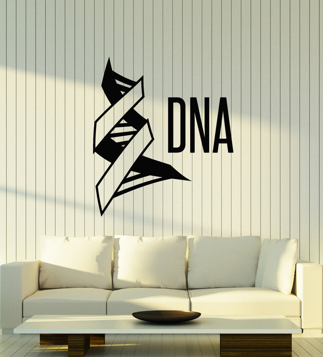 Vinyl Wall Decal Science Genealogy Biology Letter DNA Molecule Stickers Mural (g1574)