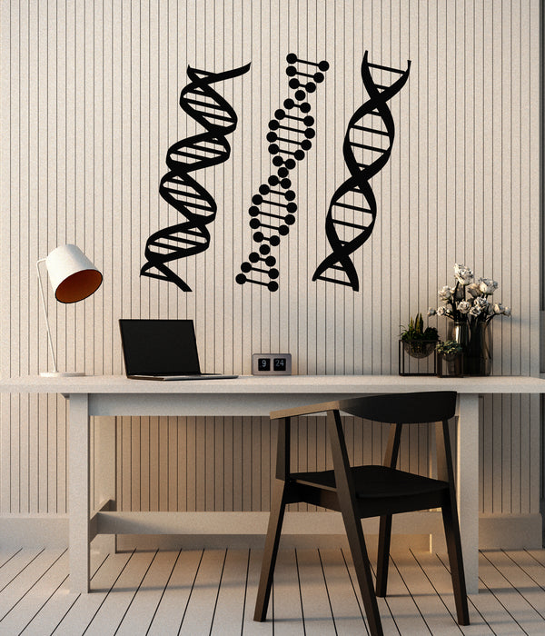 Vinyl Wall Decal DNA Genealogy Biology Chemistry School Science Class Stickers Mural (g2735)