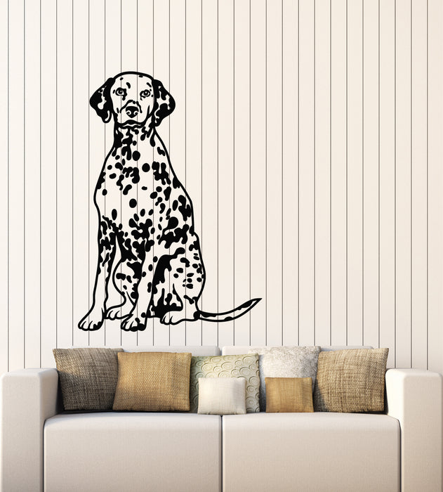 Vinyl Wall Decal Puppy Dalmatian Dog Pet Animal Grooming Home Stickers Mural (g2548)