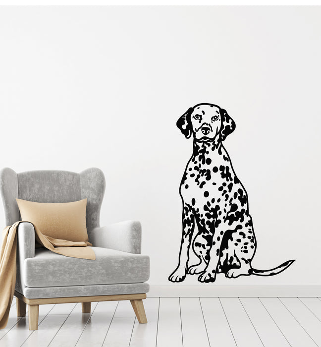 Vinyl Wall Decal Puppy Dalmatian Dog Pet Animal Grooming Home Stickers Mural (g2548)