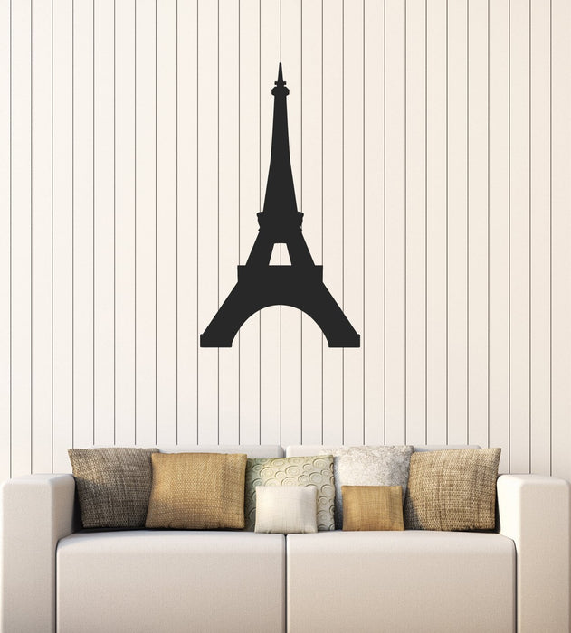 Vinyl Decal Wall Sticker Paris Eiffel Tower Romantic Room Decoration Unique Gift (g017)