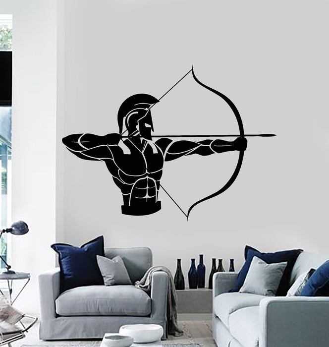 Vinyl Wall Decal Ancient Greece Warrior Archer Hunting Stickers Mural (g2778)
