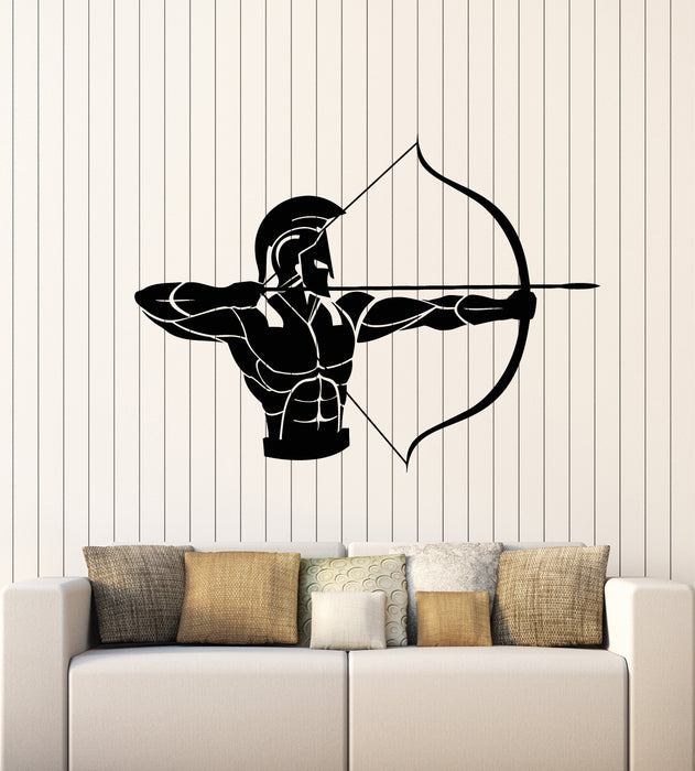 Vinyl Wall Decal Ancient Greece Warrior Archer Hunting Stickers Mural (g2778)