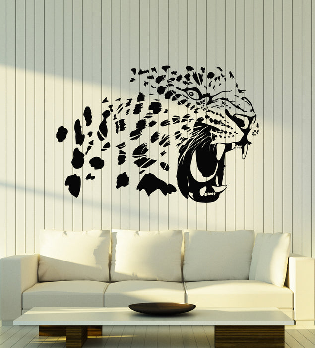 Vinyl Wall Decal Big Cat Jaguar Panther Predator Wild Animal Stickers Mural (g1928)