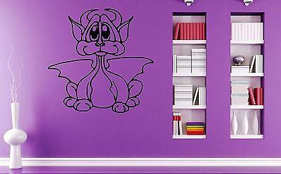 Wall Stickers Vinyl Decal Nursery Funny Dragon Fantasy For Kids Unique Gift ig1642