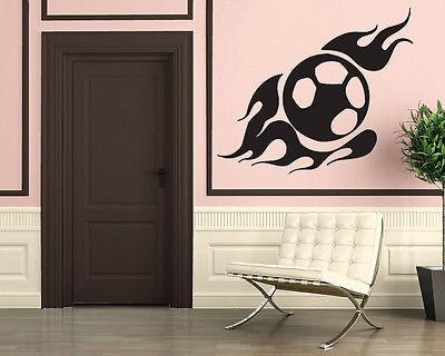 Wall Stickers Vinyl Decal Mural Sport  Baseball American Game Fire Ball Unique Gift z315