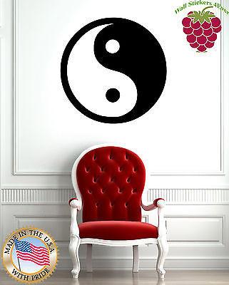 Wall Stickers Vinyl Decal Yin and Yang Opposites Round Chinese Symbol EM604