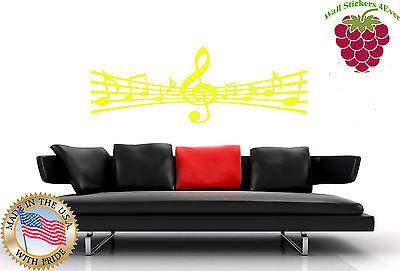 Wall Stickers Vinyl Decal Notes Music Musician  Melody Symphony  Unique Gift em030