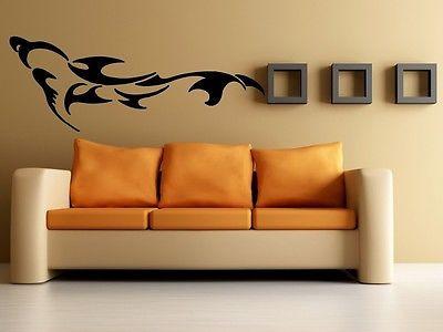 Wall Stickers Vinyl Decal Dolphin Outline Happy Playful Marine Animal Unique Gift EM214