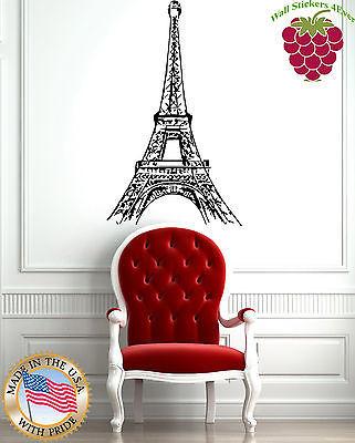 Wall Stickers Vinyl Decal From Paris with Love Eiffel Tower Sketch Unique Gift EM420