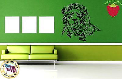 Wall Stickers Vinyl Decal Africa Animal Lion Nature Predator Tribal Decor Unique Gift ig873