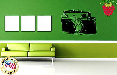 Wall Sticker Vinyl Decal  Old Antique Photo Camera Photography Hobby em558 Unique Gift .