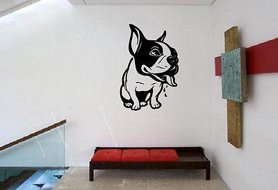 Wall Vinyl Art Sticker Cute French Bulldog Puppy Animal Decor Unique Gift (m348)