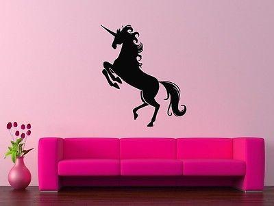 Wall Stickers Vinyl Decal Farytale For Kids Middle Ages Animal Unicorn  Unique Gift z309