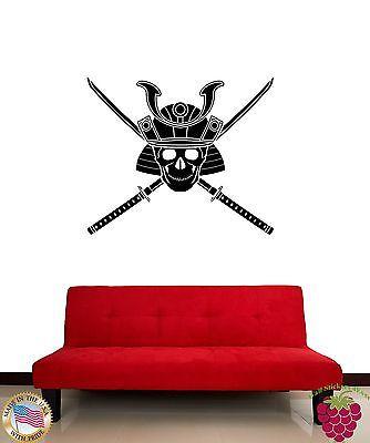 Wall Stickers Vinyl Decal Japan Samurai Warrior Weapons Unique Gift z1085