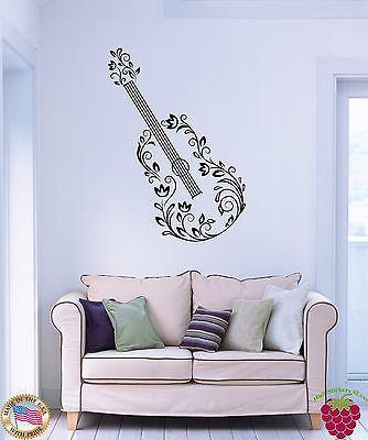 Wall Stickers Vinyl Decal Guitar Musical Instrument Music Unique Gift z1110