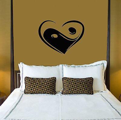 Wall Stickers Vinyl Decal Love Heart For Family Bedrooms Unique Gift ig1585