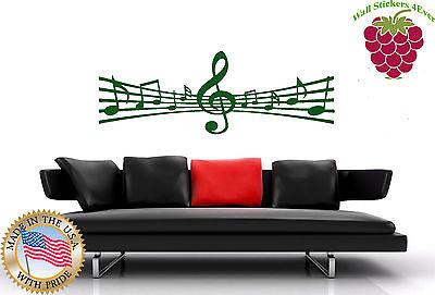 Wall Stickers Vinyl Decal Notes Music Musician  Melody Symphony  Unique Gift em030