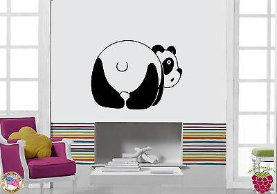 Wall Sticker Vinyl Decal Funny Panda Cute Animal Decor For Children's Room Unique Gift (z1151)