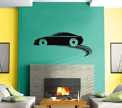 Sport Race Car Motor Speed Vehicle Mural  Wall Art Decor Vinyl Sticker Unique Gift z545