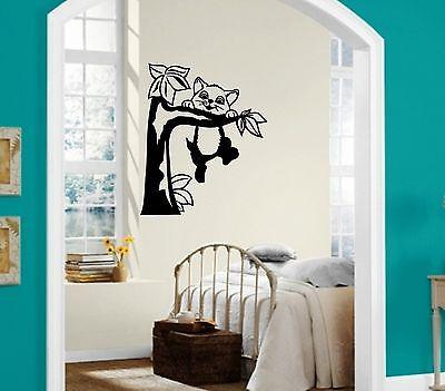 Wall Stickers Vinyl Decal Tree Kitten Cat Animal Pet Funny Unique Gift ig1613