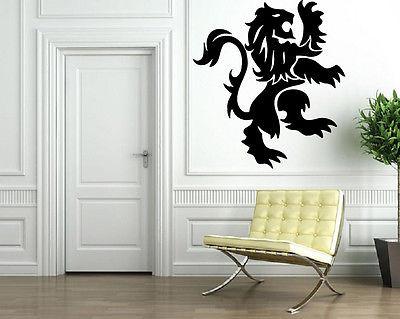 Wall Vinyl Art Sticker Decal Lion's Pose for Heraldry Animal Design Unique Gift (m303)
