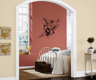 Sticker mural en vinyle représentant un bouquet de fleurs asiatiques avec symbole d'amour et de pivoine, cadeau unique M610