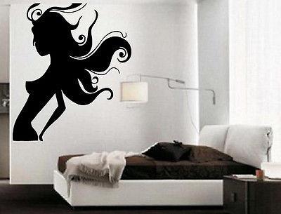 Wall Mural Vinyl Art Sticker Beautiful Naked Woman Silhouette Sexy Decor Unique Gift (m320)