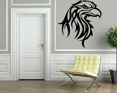 Wall Vinyl Art Sticker Eagle Head Bird Art Decor Unique Gift (m293)