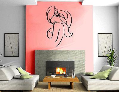 Sexy Beautiful Curvy Girl Animal Decor Wall Mural Vinyl Decal Sticker Unique Gift M430