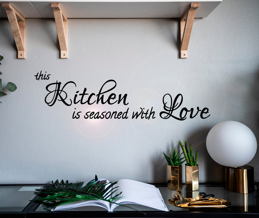 Vinyl Wall Decal Letter Kitchen Love Cafe Idea Decor Stickers Mural 28.5 in x 8 in gz052