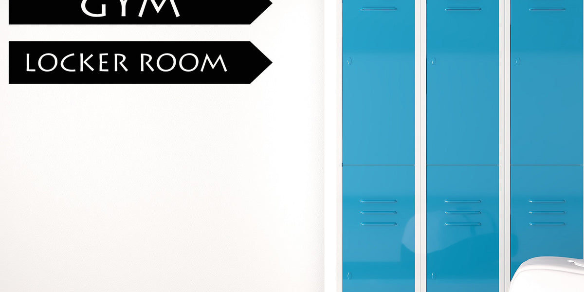 Locker Decal Example Vinyl Wall Decal Logo Locker Room Gym Sports Fitness Stickers Mural (g ...