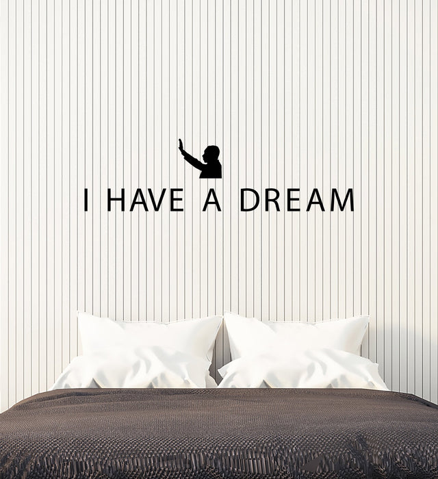 Autocollant mural en vinyle avec citation de Martin Luther King Jr. pour la maison, la chambre, l'intérieur, l'art, les autocollants muraux (ig5829)