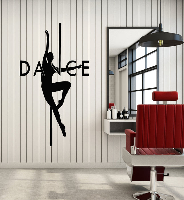 Vinyl Wall Decal Pole Dance Girl Dancing Night Club Striptease Stickers Mural (g4724)