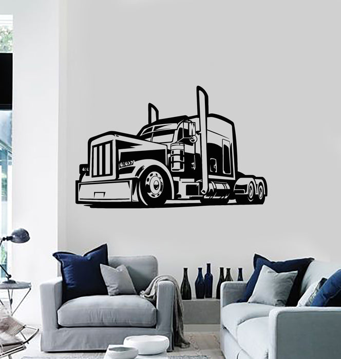 Vinyl Wall Decal American Semi Trucks SUV Car Garage Decor Stickers Mural (g7193)
