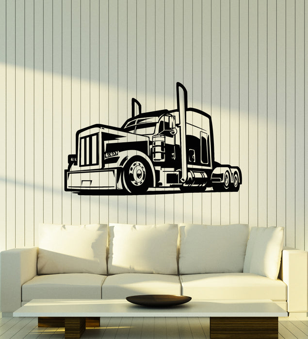 Vinyl Wall Decal American Semi Trucks SUV Car Garage Decor Stickers Mural (g7193)