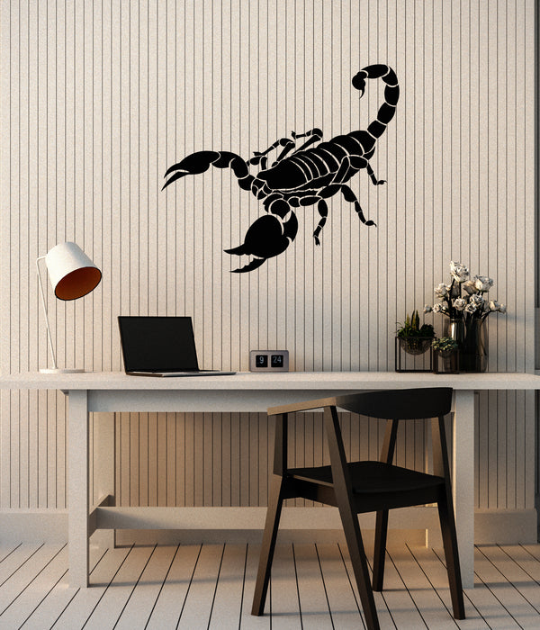 Vinyl Wall Decal Desert Scorpio Claws Tail Aggressive Animal Stickers Mural (g4636)