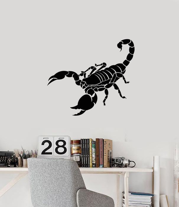 Vinyl Wall Decal Desert Scorpio Claws Tail Aggressive Animal Stickers Mural (g4636)