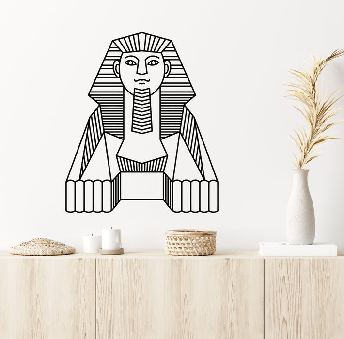 Vinyl Wall Decal Egyptian Sphinx Ancient Egypt Pharaoh Decor Stickers Mural (g7406)