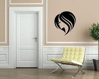 Hot Short Hair Style Beauty Salon Wall Decor Mural Vinyl Decal Art Sticker Unique Gift M557