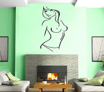 Sexy Hot Girl Woman  Hair Spa Beauty Salon Wall Art Decor Vinyl Sticker Unique Gift z527