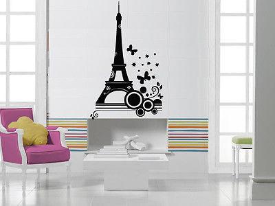 Eiffel Tower Paris Europe Tourist Mural Wall Art Decor Vinyl Sticker Unique Gift z757