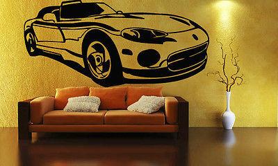 Sport Race Speed Car Motor Vehicle Mural  Wall Art Decor Vinyl Sticker Unique Gift z860